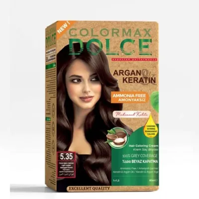 Colormax Dolce Amonyaksız, Doğal Set Boya - 5.35 Ceviz Ağacı Kahvesi