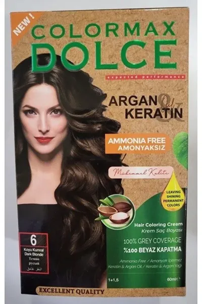 Colormax Dolce Amonyaksız, Doğal Set Boya - 6 Koyu Kumral