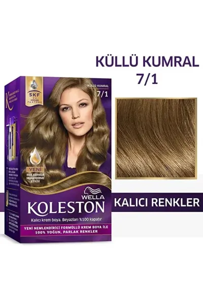Wella Koleston Kit Saç Boyası - 7/1 Küllü Kumral