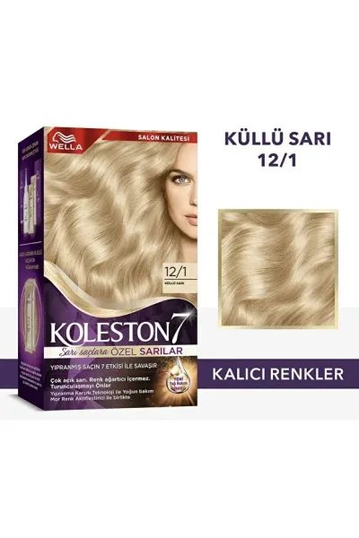 Wella Koleston Kit Saç Boyası - 12/1 Küllü Sari