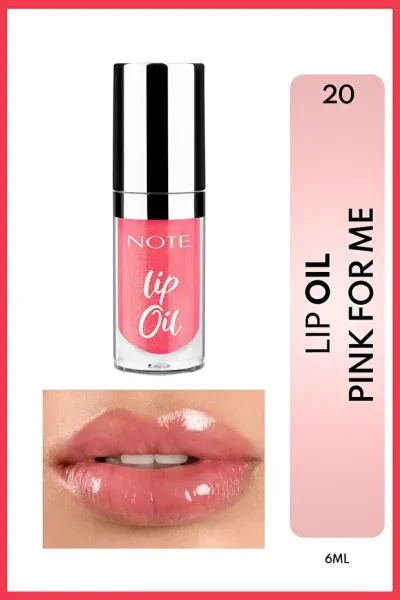 Note Lip Oil Dudak Parlatıcısı - 20 Pink For Me - Pembe
