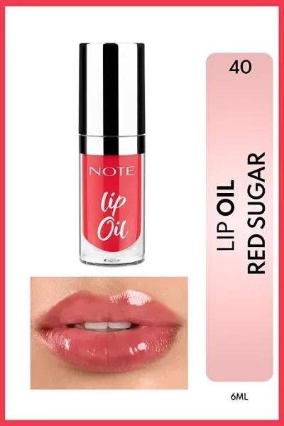 Note Lip Oil Dudak Parlatıcısı - 40 Sugar Red - Kırmızı