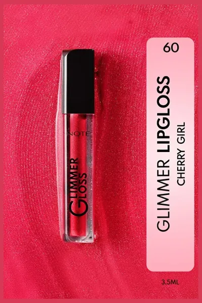 Note Glimmer Gloss Rose Sorbet Lip Gloss - 60 Cherry Girl