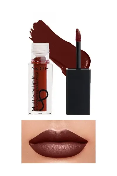 NOTE LipInk Mattever Mat ve Kalıcı Likit Ruj - 15 Urban Red - Bordo