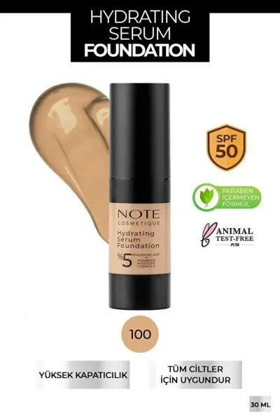 Note Hydrating Serum SPF 50 Fondöten - 100