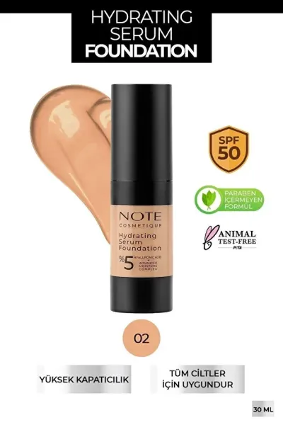 Note Hydrating Serum SPF 50 Fondöten - 02