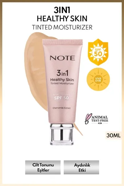 Note 3 in 1 Healthy Skin SPF 50 Krem 10 Medium