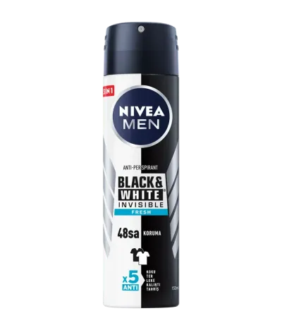 Nivea Deodorant Sprey Ferah Koruma - Invisible Black White