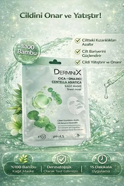 Derminix Yüz Bakım Kağıt Maske - Centella Asiatica