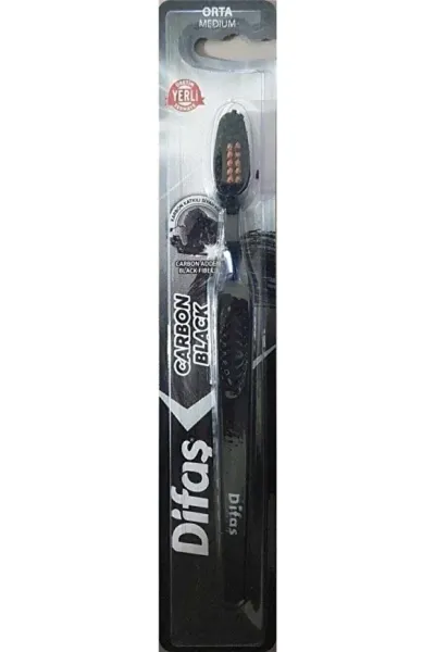 Difaş Carbon Black Diş Fırçası - Orta