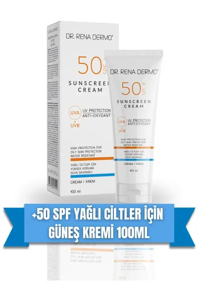 Dr. Rena Dermo 50+ Spf Güneş Kremi 100 ml - Yağlı Ciltler İçin