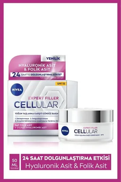 NIVEA Cellular Expert Filler Yüz Kremi 50 ml - Gündüz Bakım