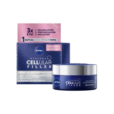NIVEA Cellular Expert Filler Yüz Kremi 50 ml - Gece Bakımı