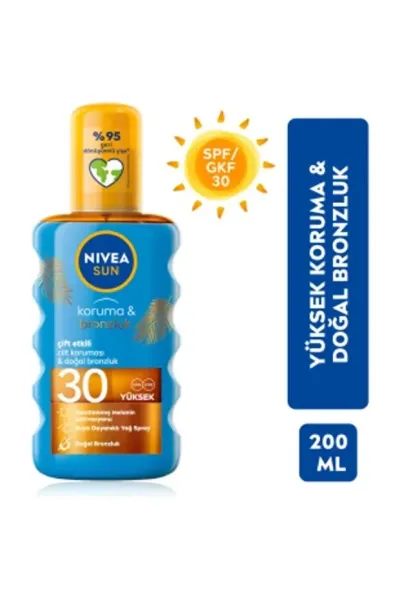 NIVEA Sun SPF 20 Bronzlaştırıcı Güneş Yağı - SPF30