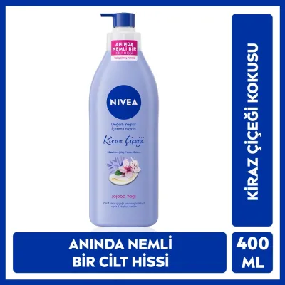 NIVEA Besleyici Vücut Sütü Yoğun Nem 400 ml - Kiraz Çiçeği