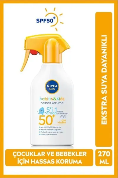 NIVEA SUN SPF50+ Çocuk Güneş Spreyi 270 ml