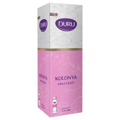 Duru Kolonya Cam Şişe 200 ml - Kiraz Çiçeği