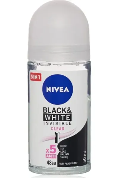 NIVEA Kadın Roll-On Deodorant Ferah Koruma 50ml - İnvisible Clear