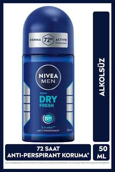 NIVEA MEN Erkek Roll-On Deodorant 50ml - Dry Fresh