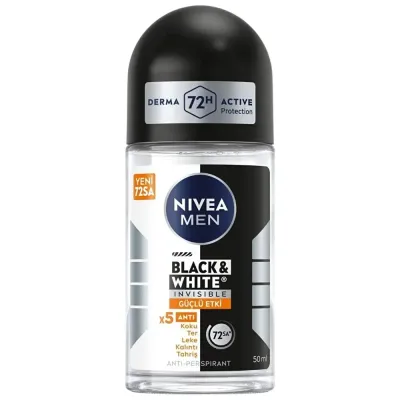 NIVEA MEN Erkek Roll-On Deodorant 50ml - Invisible Güçlü Etki