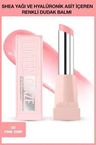 Maybelline Lifter Glaze Renkli Dudak Balmı - 02 Pink Drip