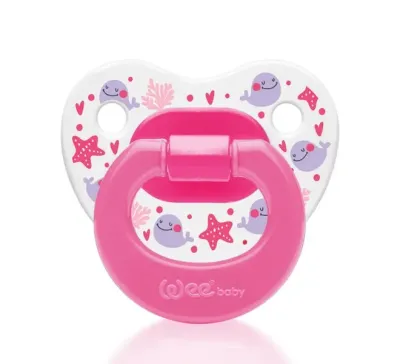 Wee Baby Bebek Emziği  Tasarım Modeli - Desenli Damaklı Emzik No:2