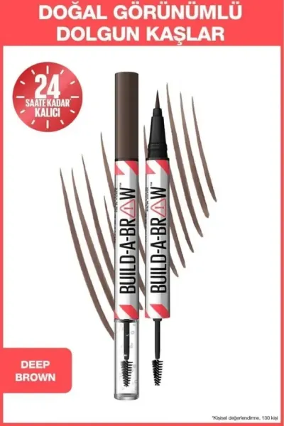 Maybelline Build a Brow 2in1 Kaş Kalemi ve Jeli - Deep Brown