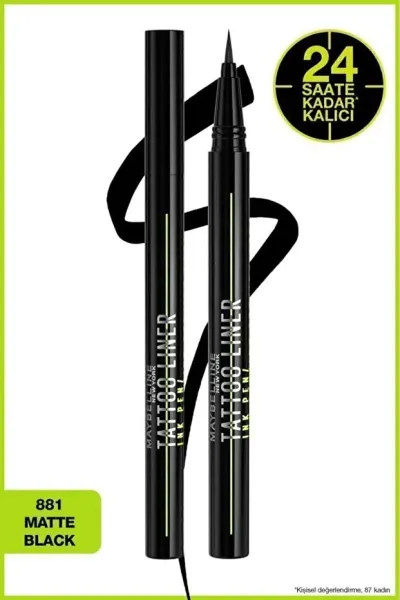 Maybelline Tattoo Liner Ink Pen Eyeliner - Matte Black