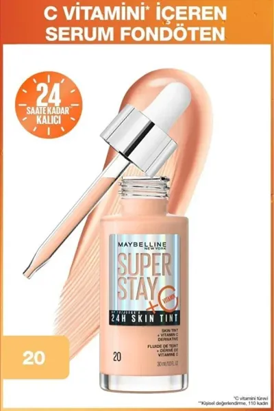 Maybelline Super Stay Skin Tint Fondöten - - 20