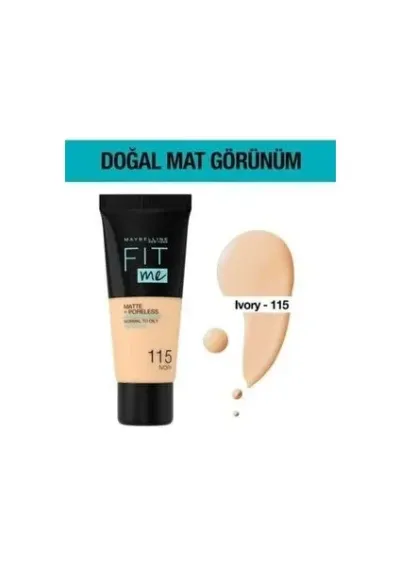 Maybelline Fit Me Matte Poreless Fondöten - 115 Ivory