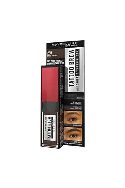 Maybelline Tattoo Brow 36H Kaş Maskarası - 260 Deep Brown