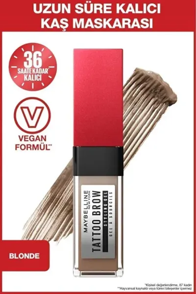 Maybelline Tattoo Brow 36H Kaş Maskarası - 250 Blonde