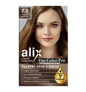 Alix Saç Boyası Set Boya 50 ml - 7.3 Fındık Kabuğu