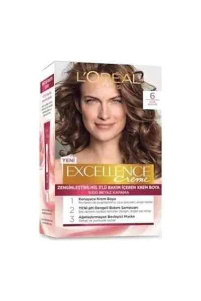 L'Oreal Paris Excellence Saç Boyası - Açık Kahve No 6