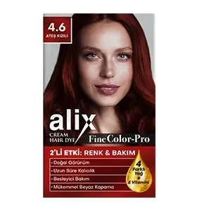 Alix Saç Boyası Set Boya 50 ml - 4.6 Ateş Kızılı