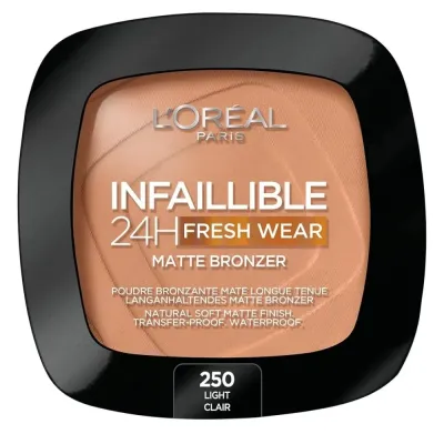 L'Oreal 24H Fresh Wear Powder 9 gr - 250 Light Clair