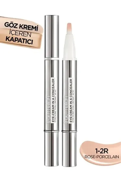 L'Oreal True Match Göz Kremli Kapatıcı - 1-2R Rose Porcelain