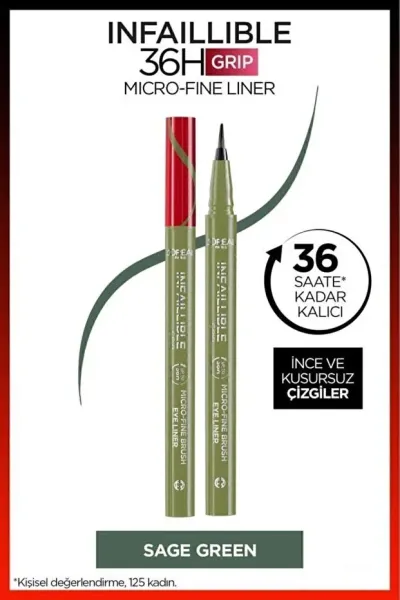 L'Oreal Infaillible 36H Micro Eyeliner - 05 Sage Green