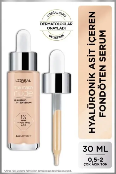 L'Oreal True Match Nude Serum Fondöten - 0 5 2 Very Light