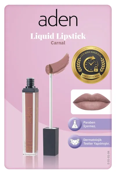 Aden Liquid Lipstick - Likit Ruj 04 Carnal(Karanfil)