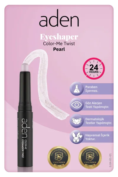 Aden Eyeshadow Twist - Asansörlü Göz Farı 01 Pearl(İnci)