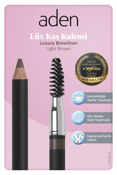 Aden Luxury Browliner - Kaş Kalemi 01 Light Brown(Açık Kahverengi)