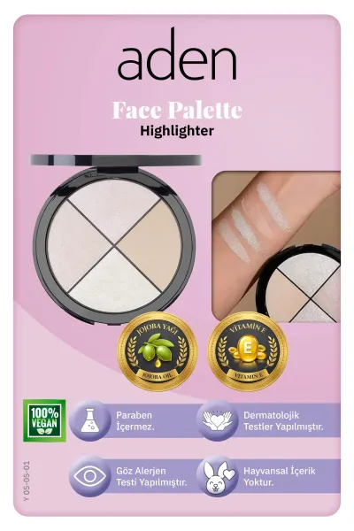 Aden Highlighter Palette - Aydınlatıcı Palet