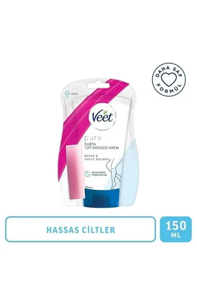 Veet Tüy Dökücü Krem Pürüzsüz Tüy Temizliği - Hassas Ciltler İçin