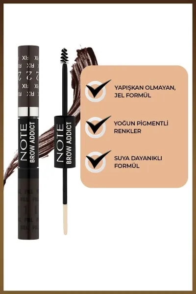 Note Kaş Farı & Maskara Eyebrow Addict Fill Fix No: 02