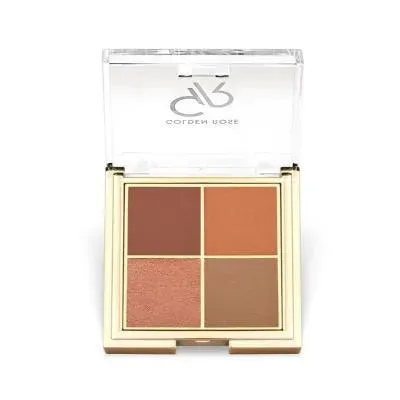Golden Rose Quattro Eyeshadow Palette No: 05 Red Brick - Far Paleti