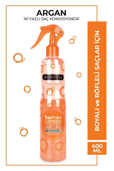 Morfose Fön Suyu & Argan İçerikli İki Fazlı Turuncu 400 ml