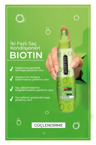 Morfose Fön Suyu & Biotin İçerikli İki Fazlı Yeşil 240 ml