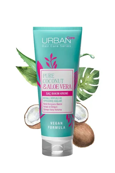 URBAN CARE SAÇ BAKIM KREMİ 250ML - PURE COCONUT VE ALOE VERA