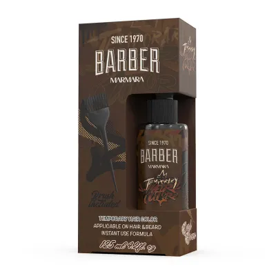 Barber Marmara Geçici Saç Boyası Koyu Kahverengi 125 ml
